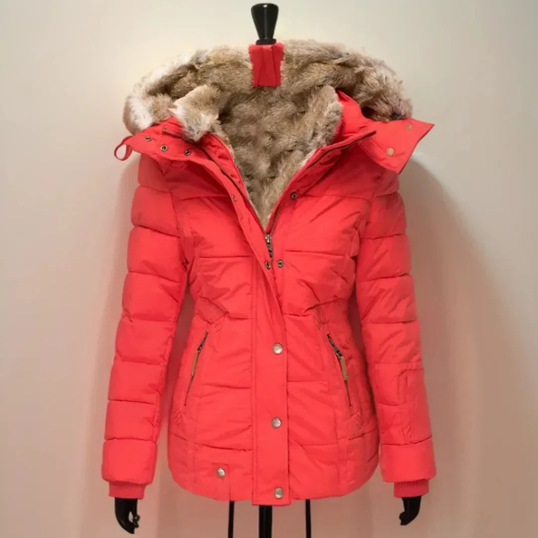 Eliza Faux Fur Hooded Puffer Jacket
