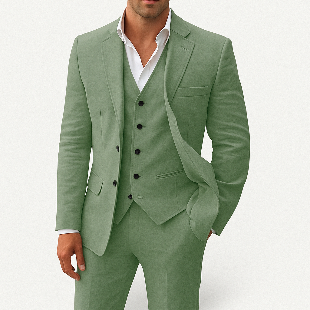 Three-piece linen suit for men - Oscar