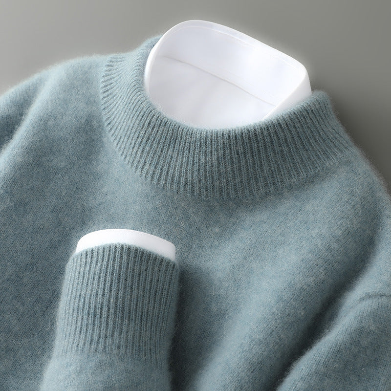 Enzo Conti Cashmere Sweater For Men By TrendAura Luxuriously Soft Knit With Tailored Layering Collar