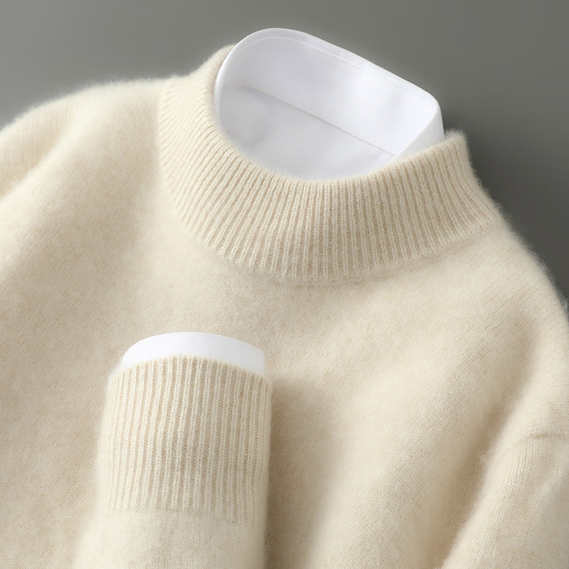 Enzo Conti Cashmere Sweater For Men By TrendAura Luxuriously Soft Knit With Tailored Layering Collar