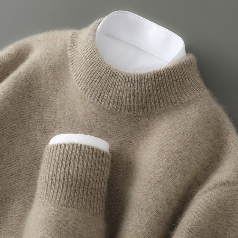 Enzo Conti Cashmere Sweater For Men By TrendAura Luxuriously Soft Knit With Tailored Layering Collar