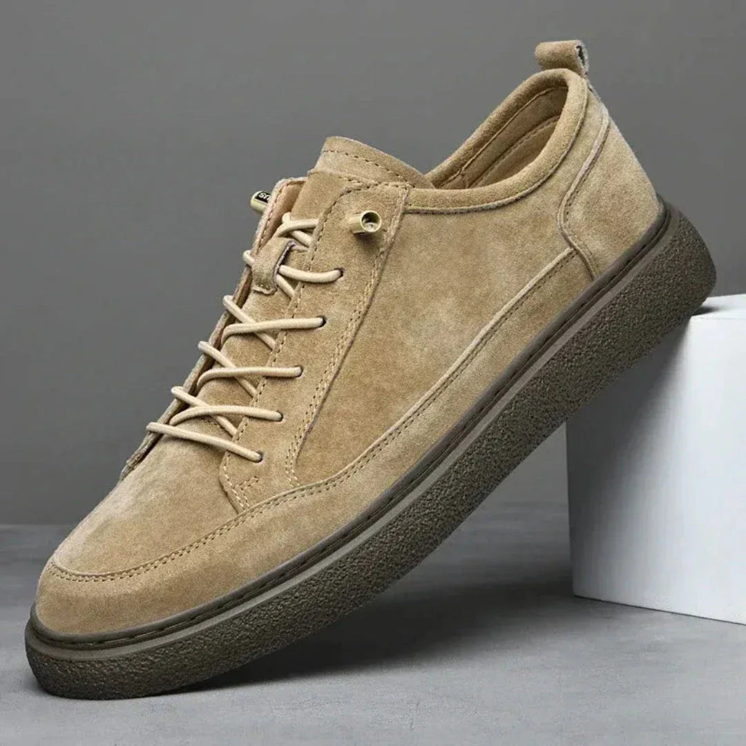 Eric Classic Suede Sneakers for Men Cushioned Comfort with Durable Rubber Sole Smart Casual Style by TrendAura