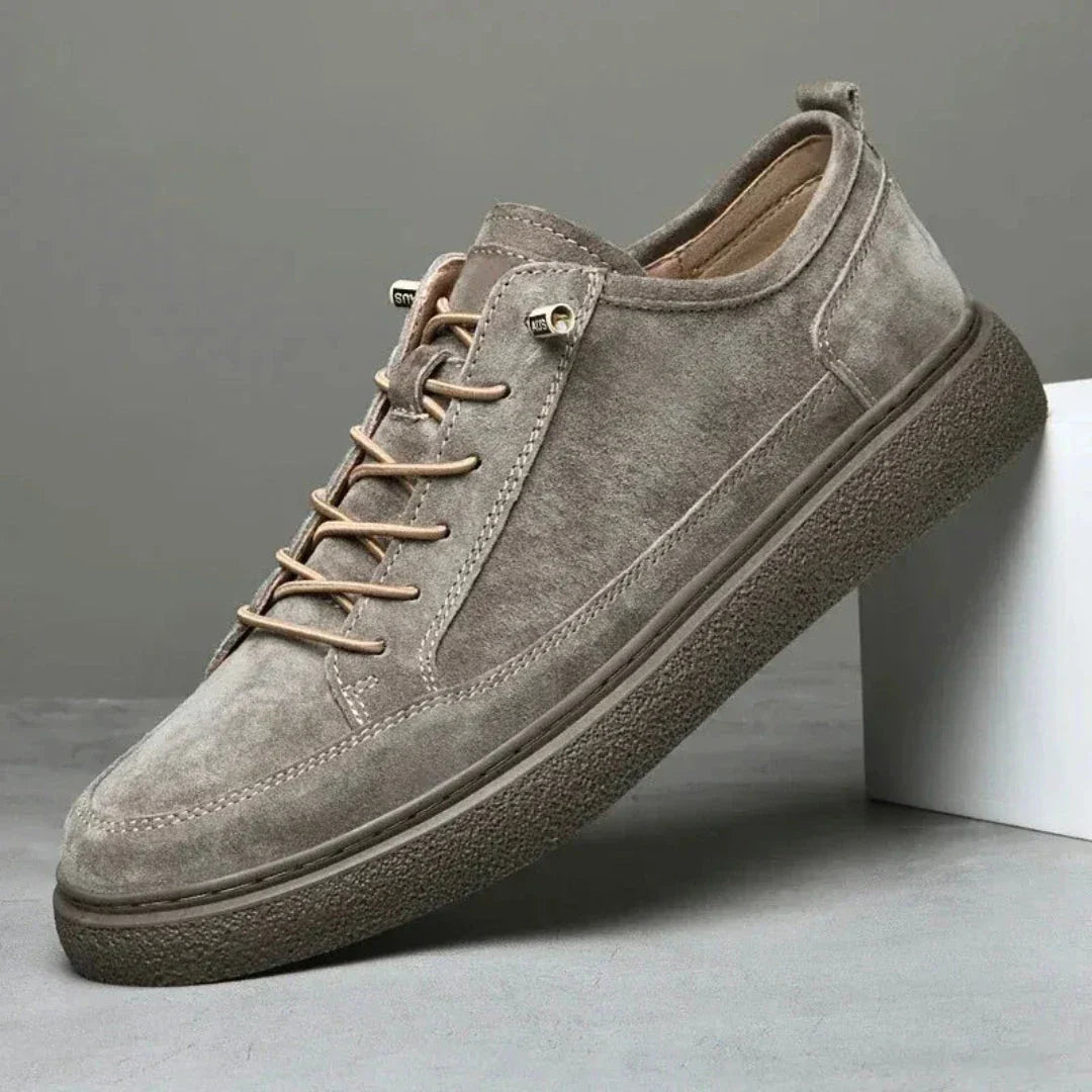 Eric Classic Suede Sneakers for Men Cushioned Comfort with Durable Rubber Sole Smart Casual Style by TrendAura