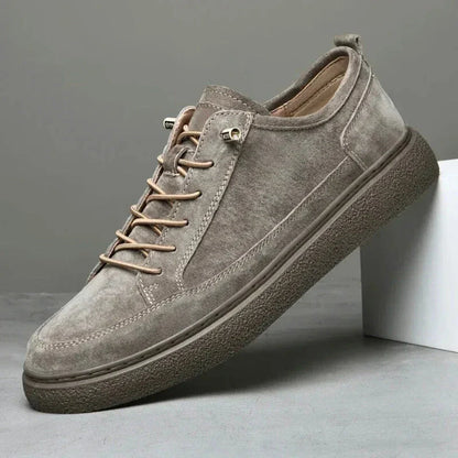 Eric Classic Suede Sneakers for Men Cushioned Comfort with Durable Rubber Sole Smart Casual Style by TrendAura