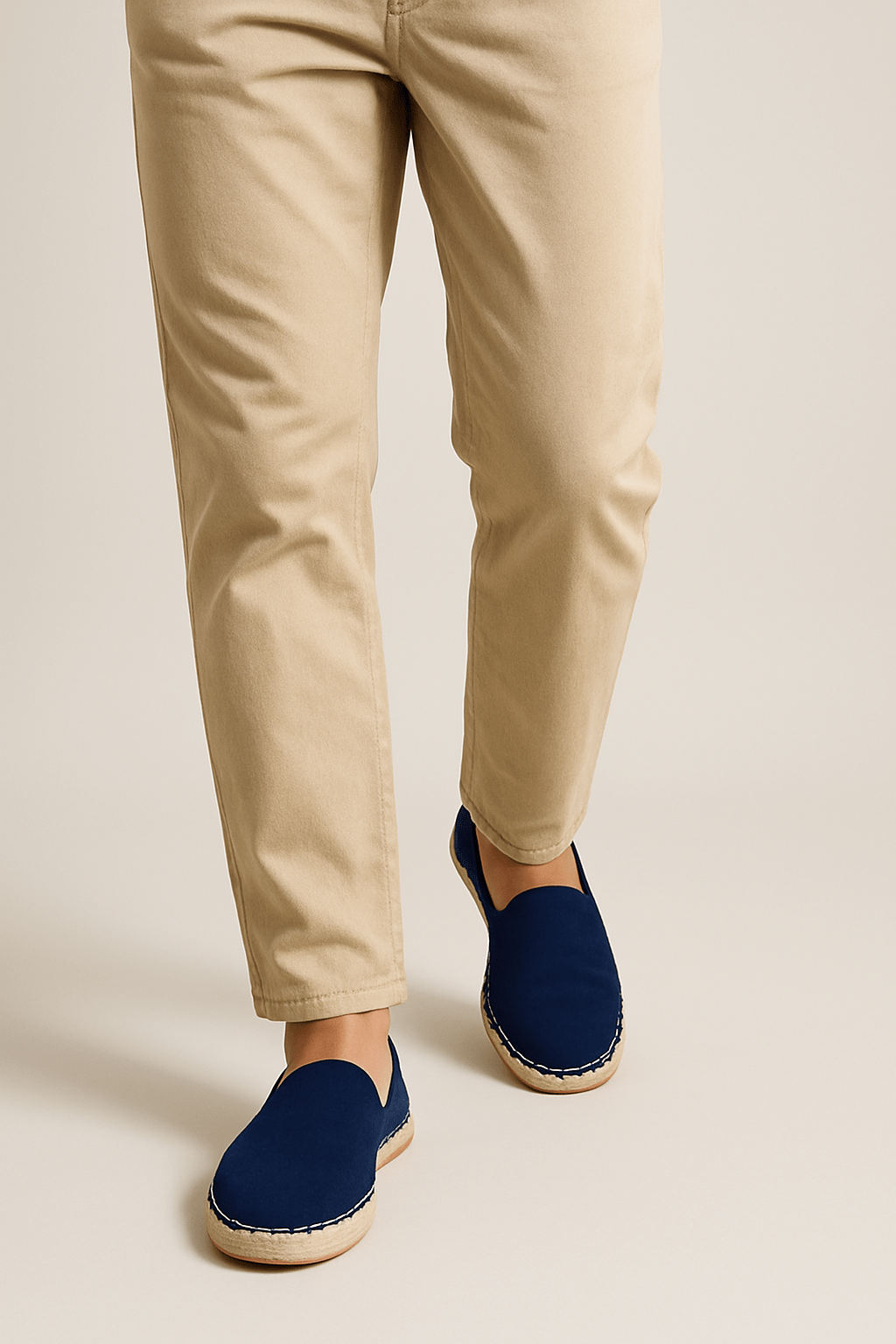 Espadrilles made of suede leather