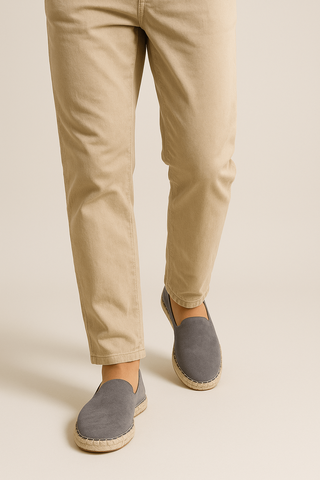 Espadrilles made of suede leather