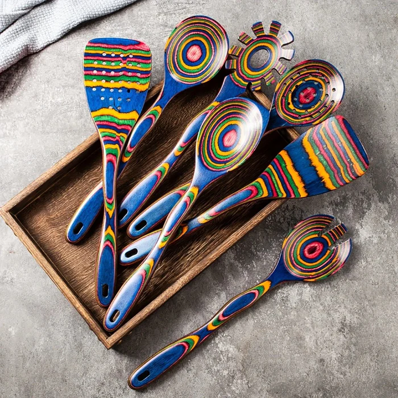 Ethno Pakka Wood Utensil Set - TrendAura