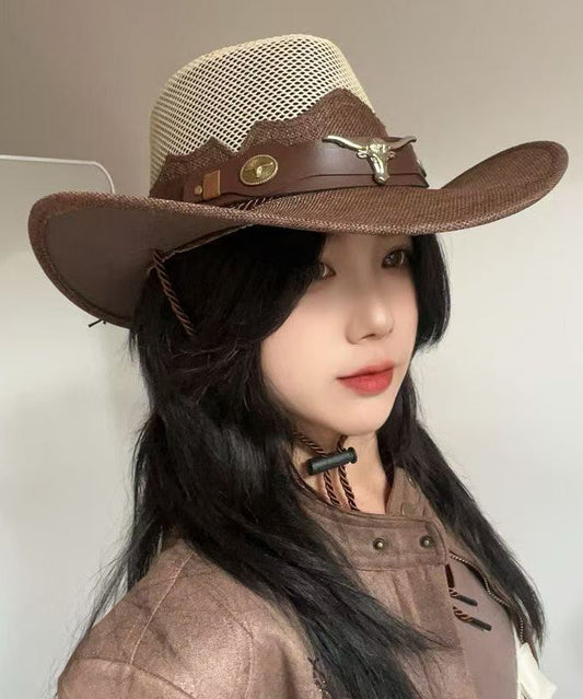 Chapeau de cowboy respirant d'extérieur européen et américain - TrendAura