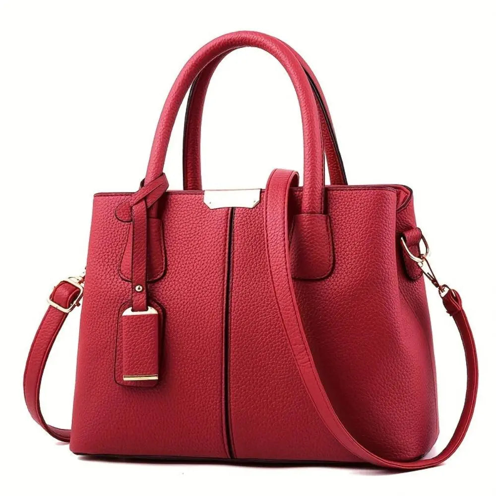 TrendAura Martha Vegan Leather Structured Handbag - Timeless Elevation With All-Season Versatility