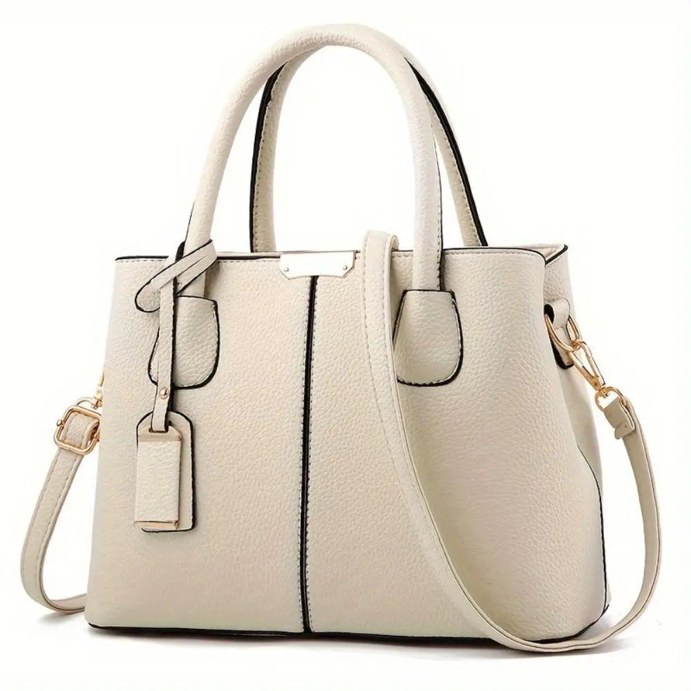 TrendAura Martha Vegan Leather Structured Handbag - Timeless Elevation With All-Season Versatility