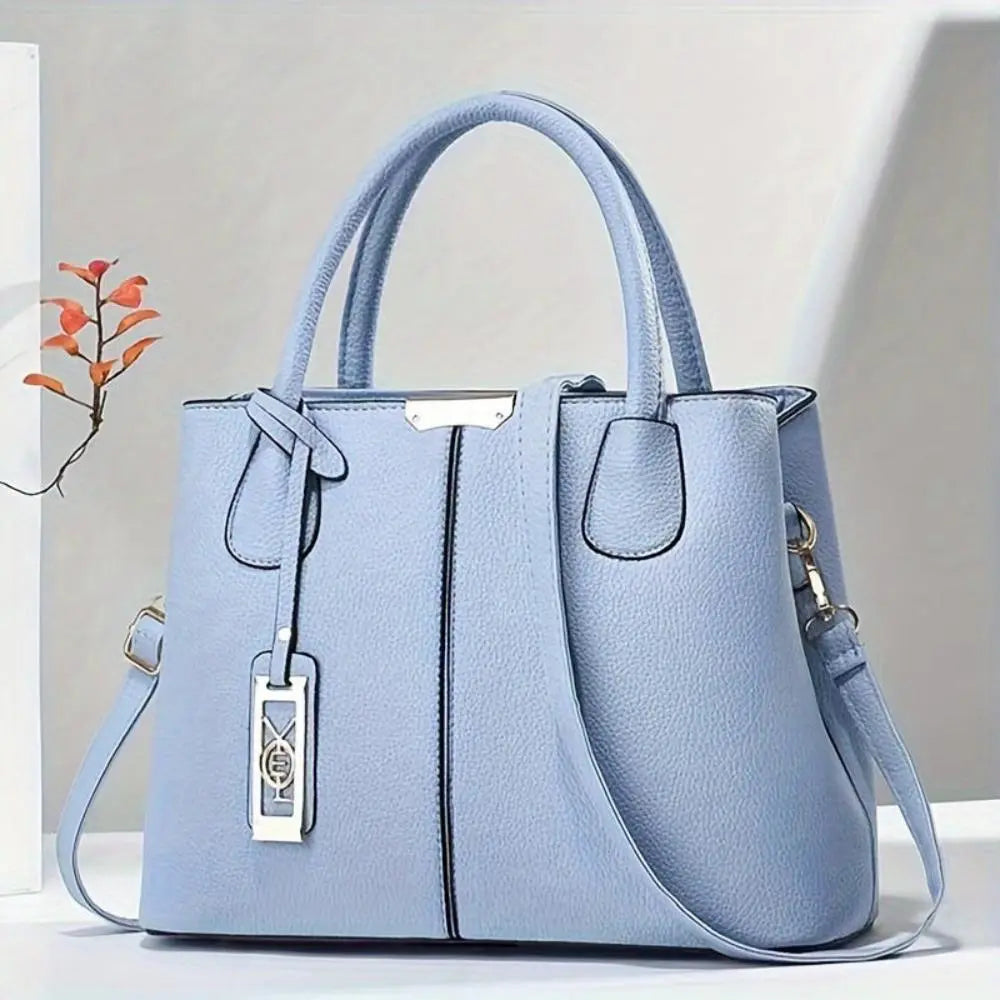 TrendAura Martha Vegan Leather Structured Handbag - Timeless Elevation With All-Season Versatility
