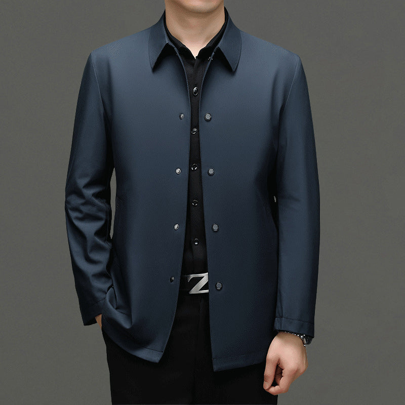 TrendAura Executive Business Contemporary Mens Jacket Lightweight Tailored Blazer For Professional Wardrobe