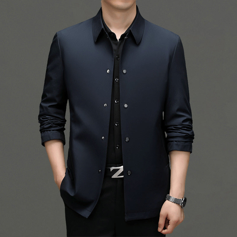 TrendAura Executive Business Contemporary Mens Jacket Lightweight Tailored Blazer For Professional Wardrobe