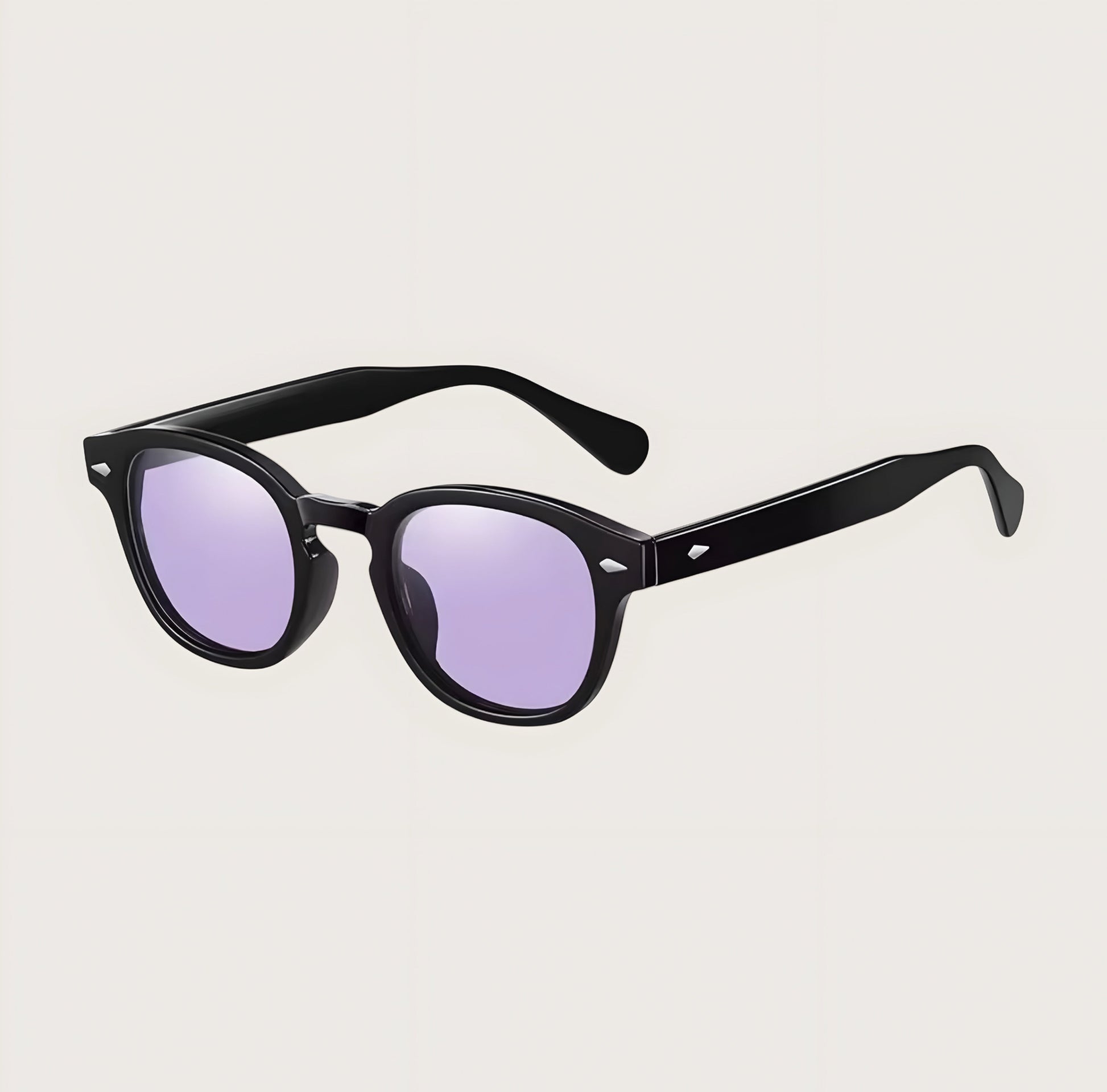 James Classic Square-Frame Polarised Sunglasses for Men – UV400 Protection Purple - TrendAura