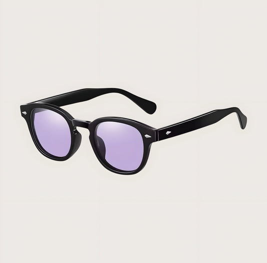 James Classic Square-Frame Polarised Sunglasses for Men – UV400 Protection Purple - TrendAura