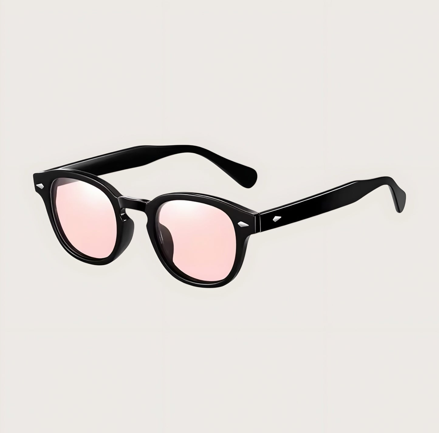 James Classic Square-Frame Polarised Sunglasses for Men – UV400 Protection Pink - TrendAura