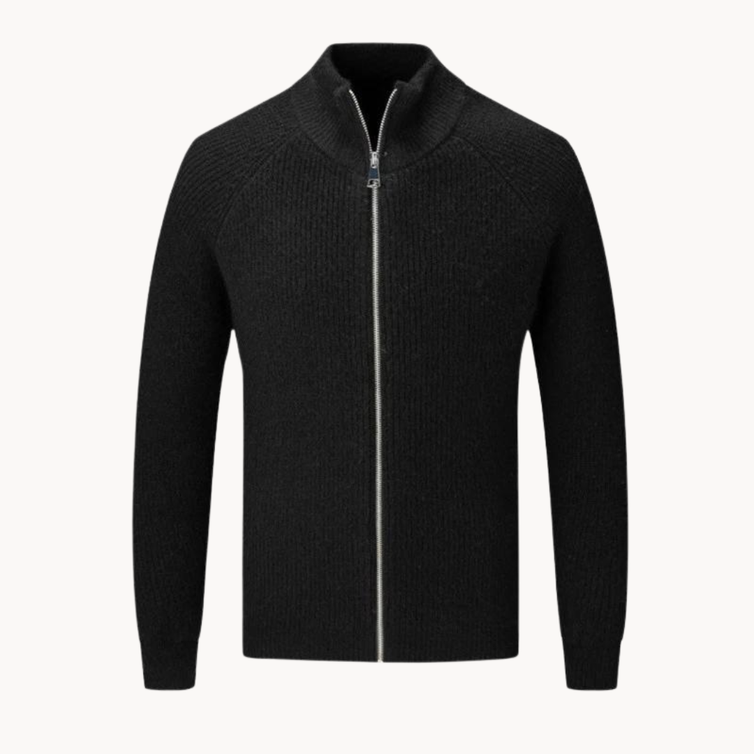 Smart Casual Zip Cardigan for Men