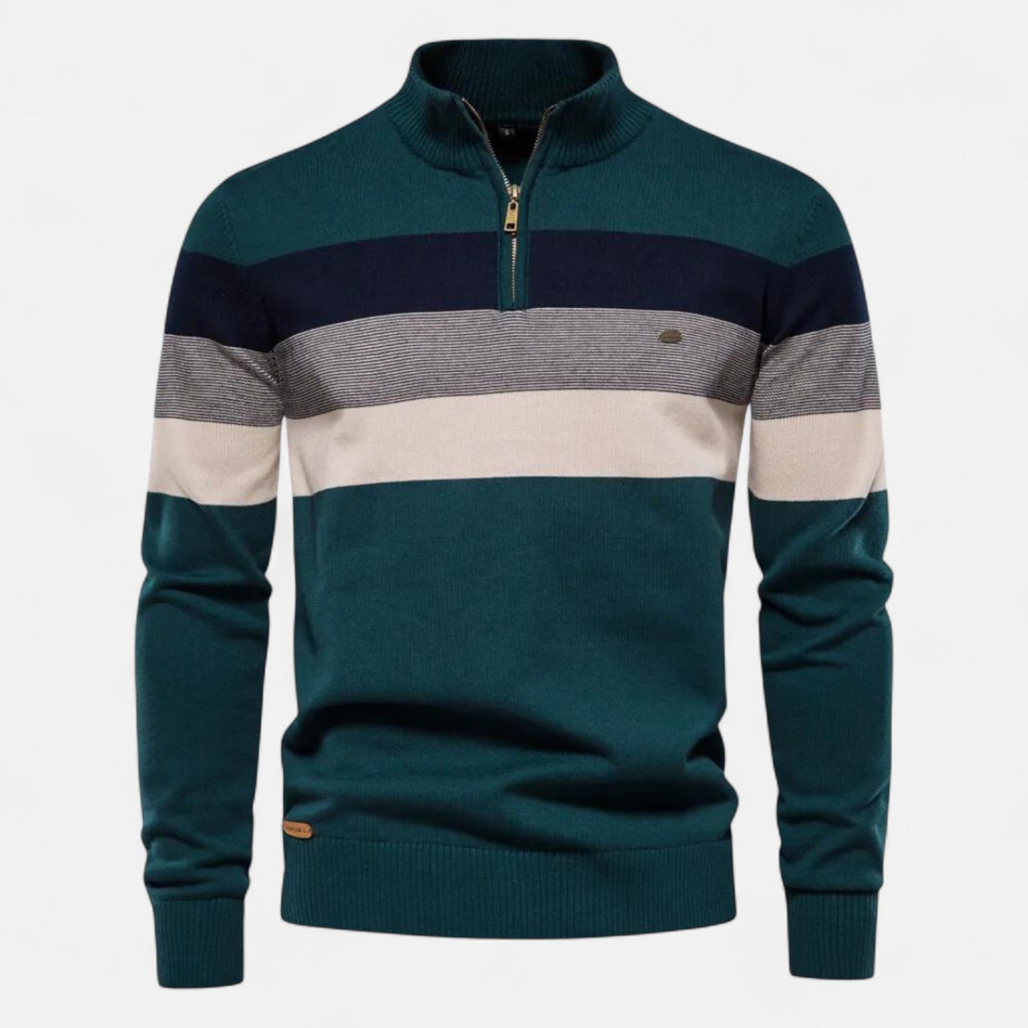 Ancienne Monde | Men's Short Half-Zip Sweater – Timeless Style, Refined Comfort