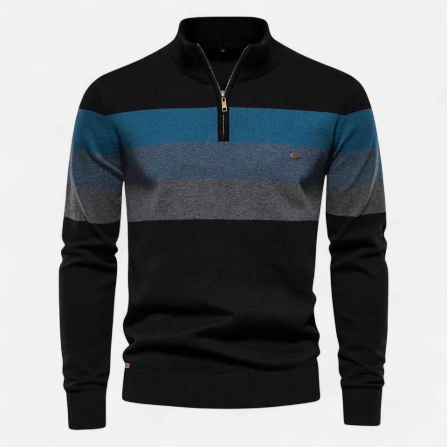 Ancienne Monde | Men's Short Half-Zip Sweater – Timeless Style, Refined Comfort