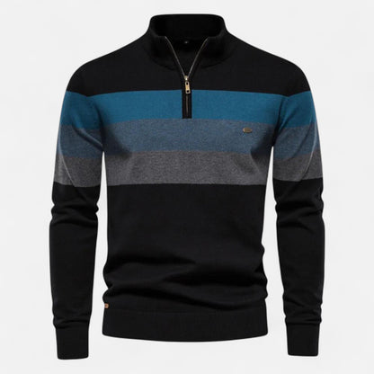 Ancienne Monde | Men's Short Half-Zip Sweater – Timeless Style, Refined Comfort