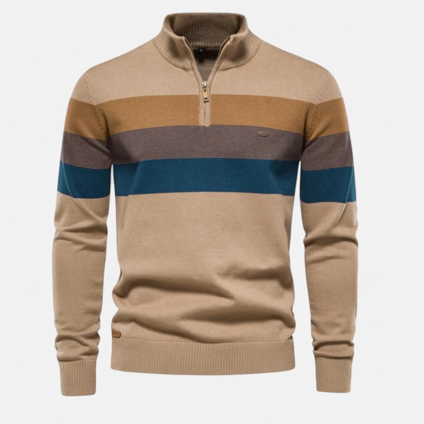 Ancienne Monde | Men's Short Half-Zip Sweater – Timeless Style, Refined Comfort
