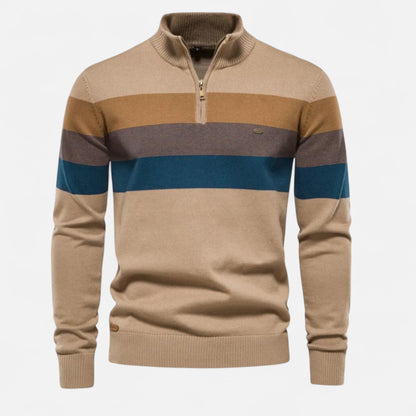 Ancienne Monde | Men's Short Half-Zip Sweater – Timeless Style, Refined Comfort