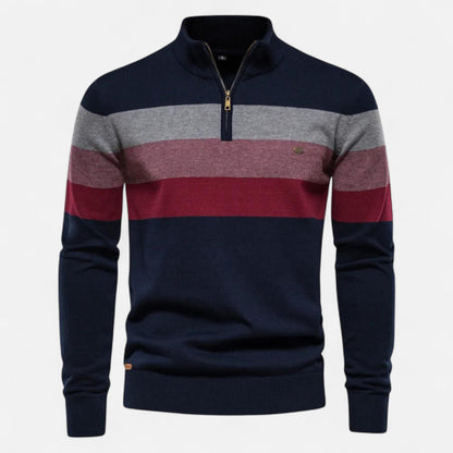 Ancienne Monde | Men's Short Half-Zip Sweater – Timeless Style, Refined Comfort