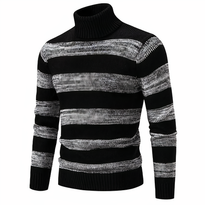 Tinku | Stylish Patchwork Knit Sweater for Men