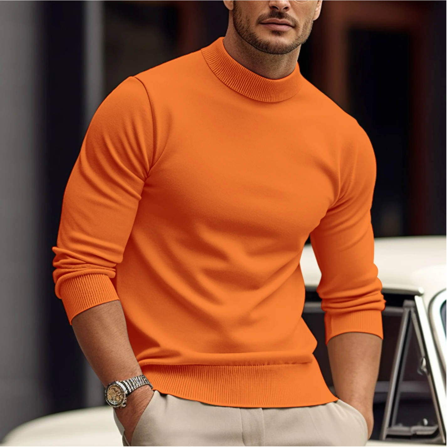 Eloura-Moda | Men’s Sweater Made of Soft Cotton