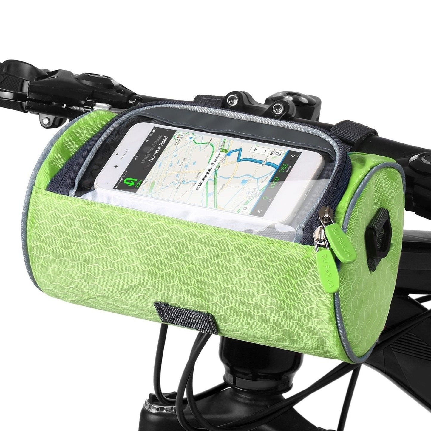 Bicycle bag with touch screen - splash resistant & multifunctional - fits all bikes