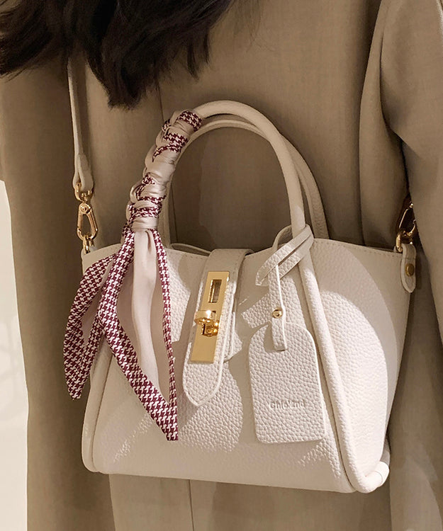 Sac bandoulière tendance en similicuir beige résistant - TrendAura