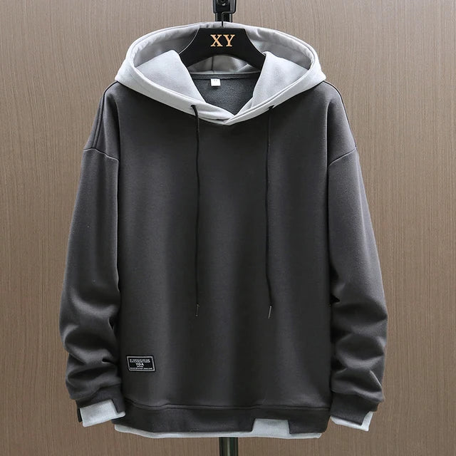 Men's Classic Pullover Hoodie With Relaxed Fit And Front Pouch Pocket For All Day Comfort