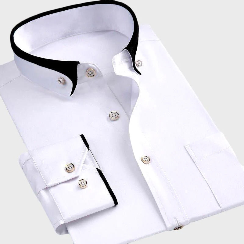 Aiden Stretch Shirt Premium Breathable Fabric For All Day Comfort And Versatile Style By TrendAura