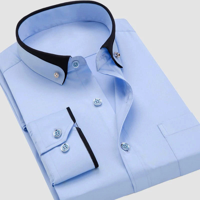 Aiden Stretch Shirt Premium Breathable Fabric For All Day Comfort And Versatile Style By TrendAura