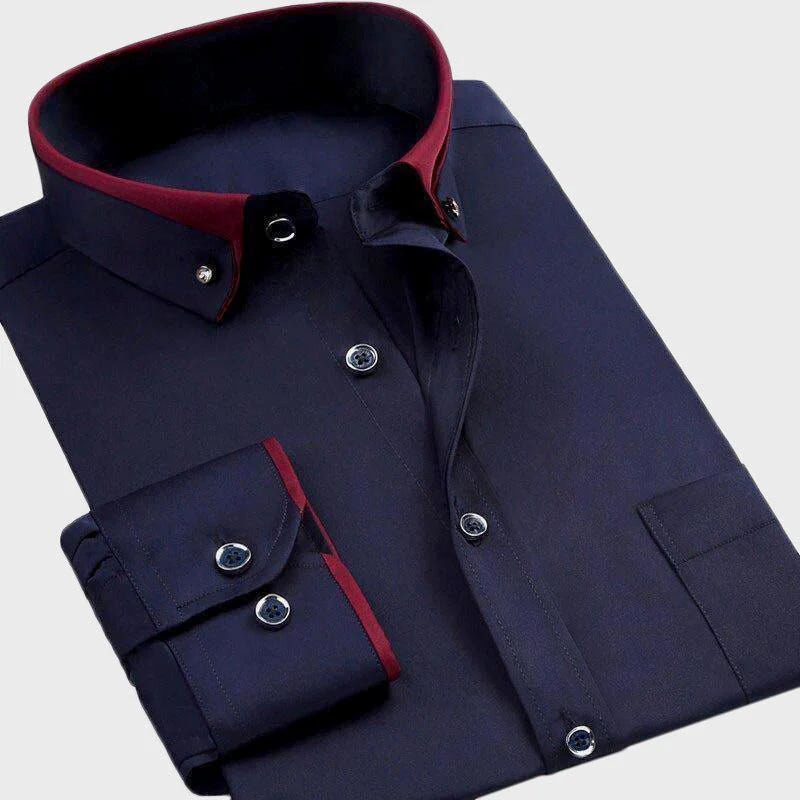 Aiden Stretch Shirt Premium Breathable Fabric For All Day Comfort And Versatile Style By TrendAura