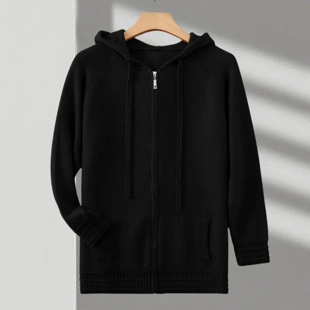 Felix Merino Wool Full-Zip Sweater