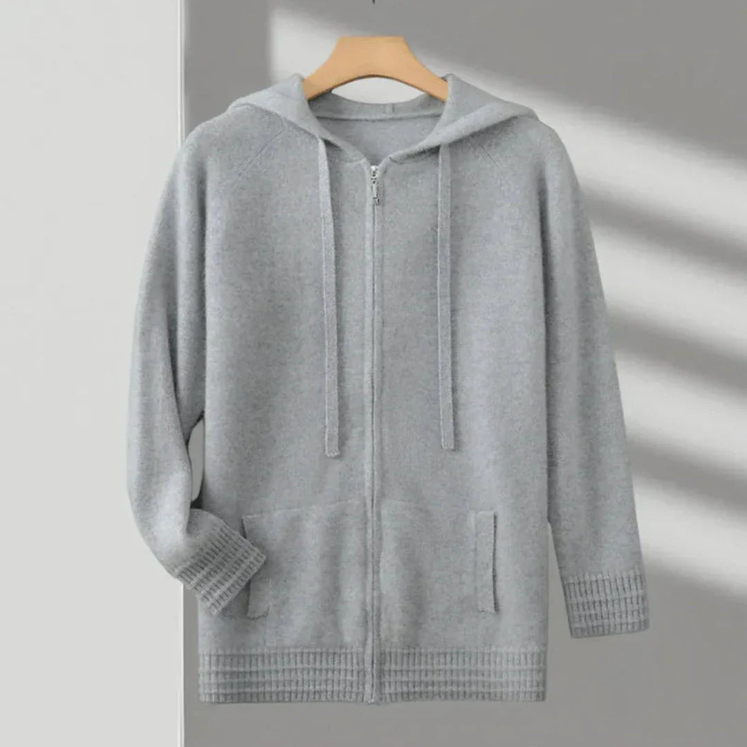 Felix Merino Wool Full-Zip Sweater
