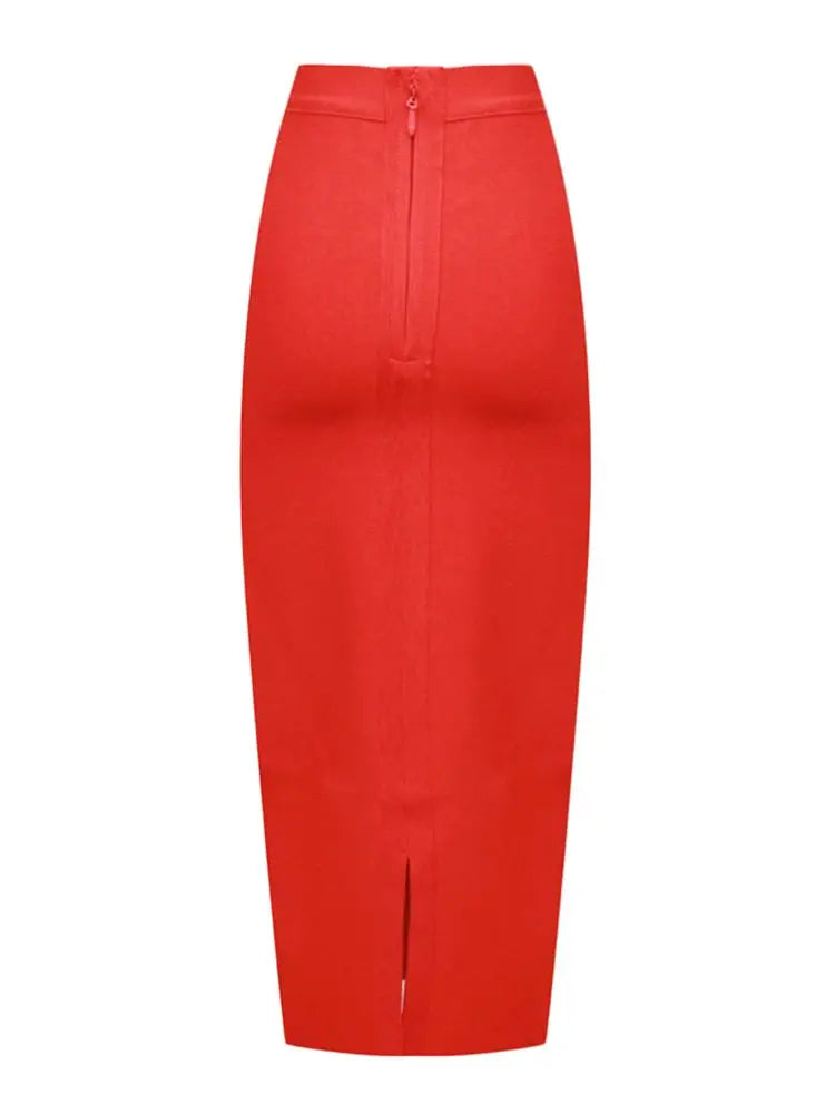Figure-enhancing pencil skirt for women