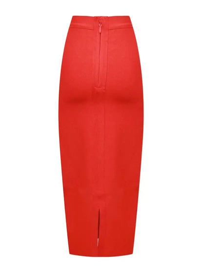 Figure-enhancing pencil skirt for women