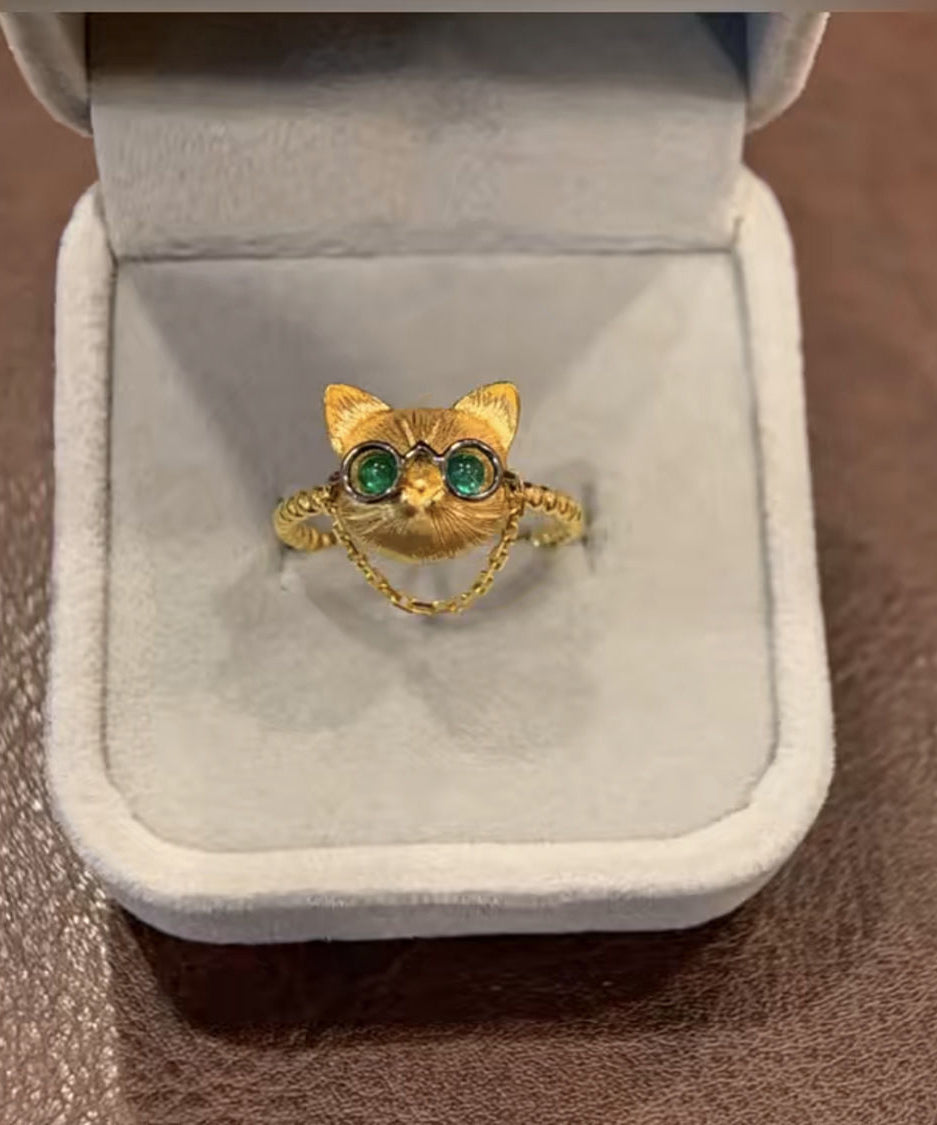 Bagues Petits Chats en Argent Sterling et Or Fin - TrendAura