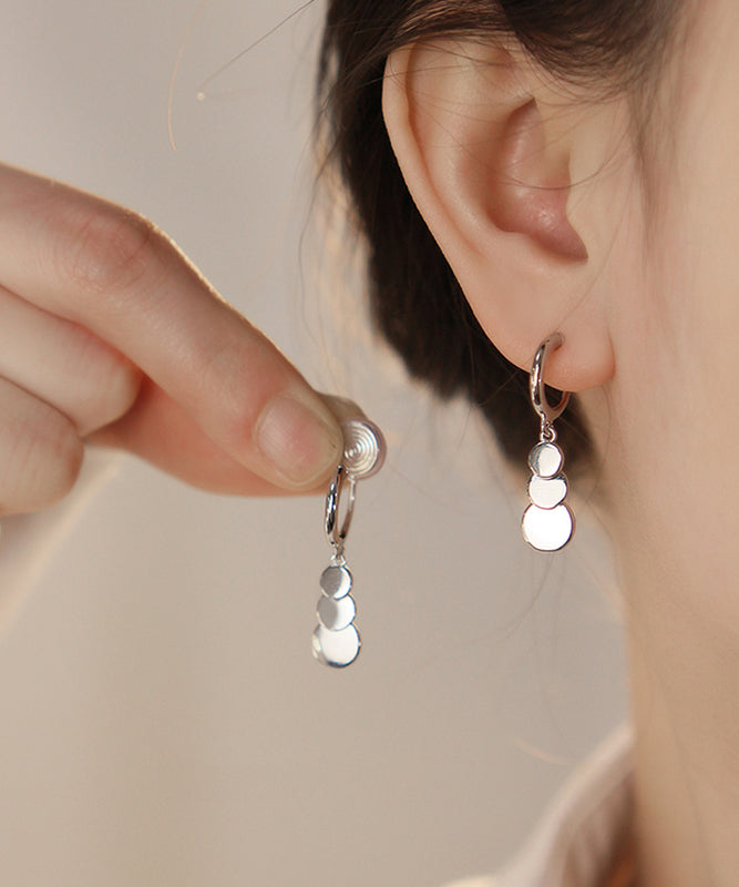 Boucles d'oreilles pendantes à pampilles en soie fine et cuivre surdoré - TrendAura