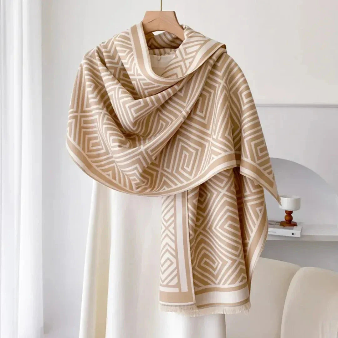 Fiona Reversible Geometric Shawl