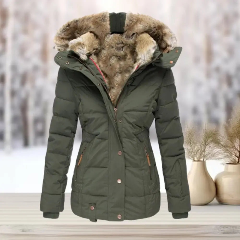 Fitted Down Puffer Jacket for Women – Warm & Stylish Winter Coat