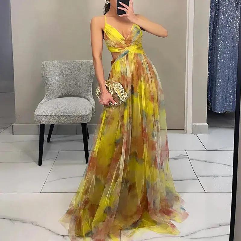 Floral Maxi Dress for Women – Elegant & Airy Summer Wedding Guest Attire