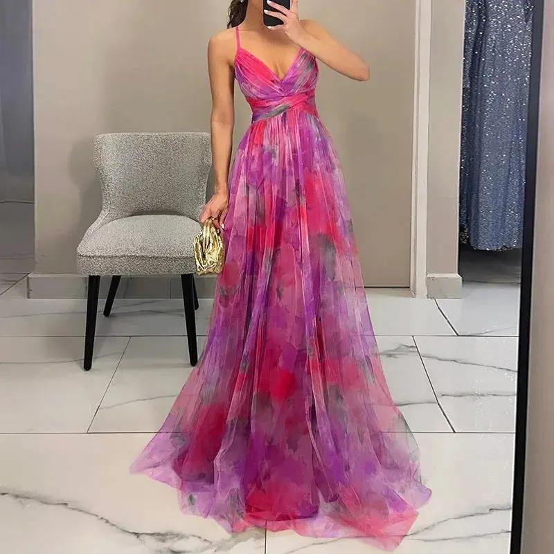 Floral Maxi Dress for Women – Elegant & Airy Summer Wedding Guest Attire