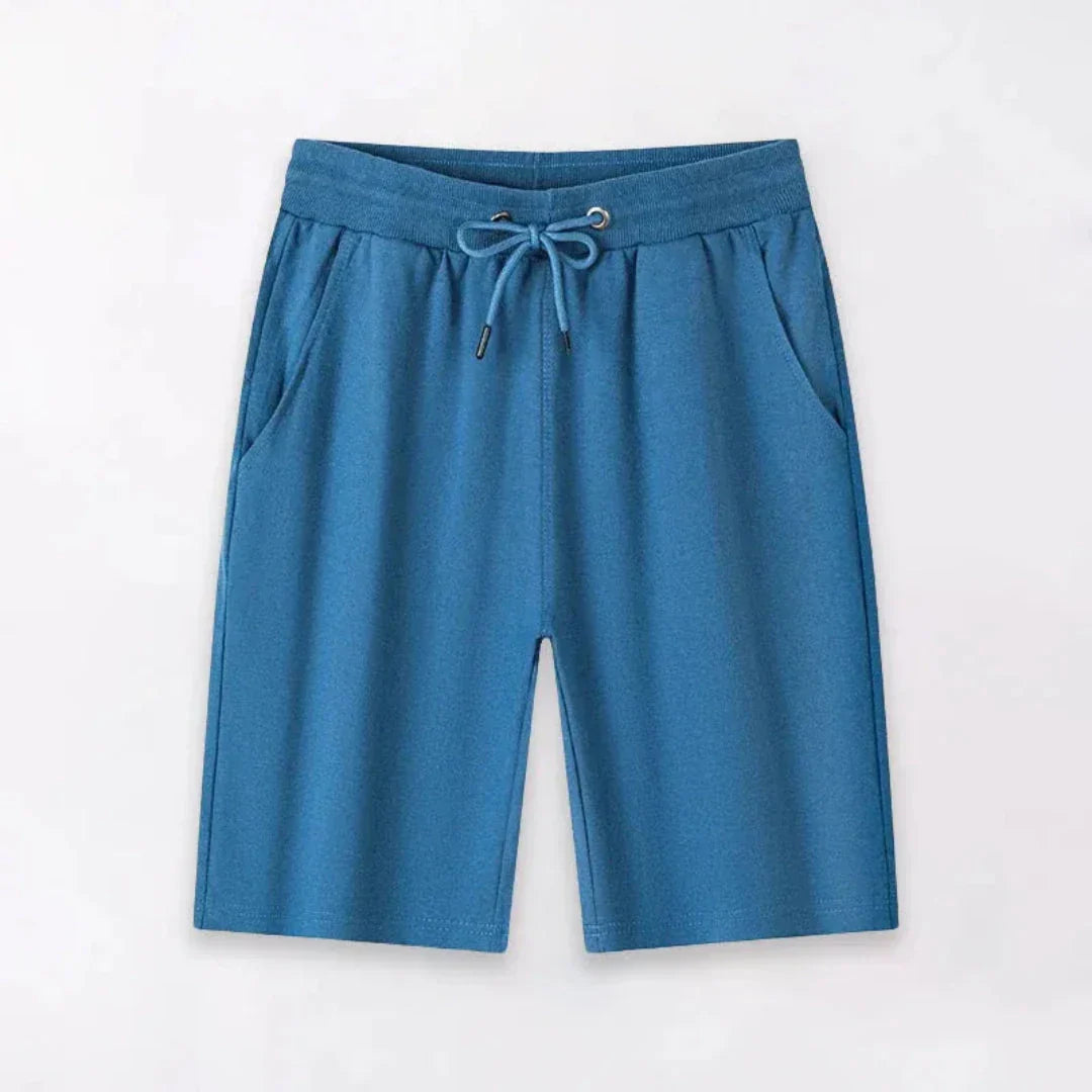 Fred Lightweight Drawstring Shorts by TrendAura Men Breathable Cotton Casual Summer Apparel Relaxed Fit