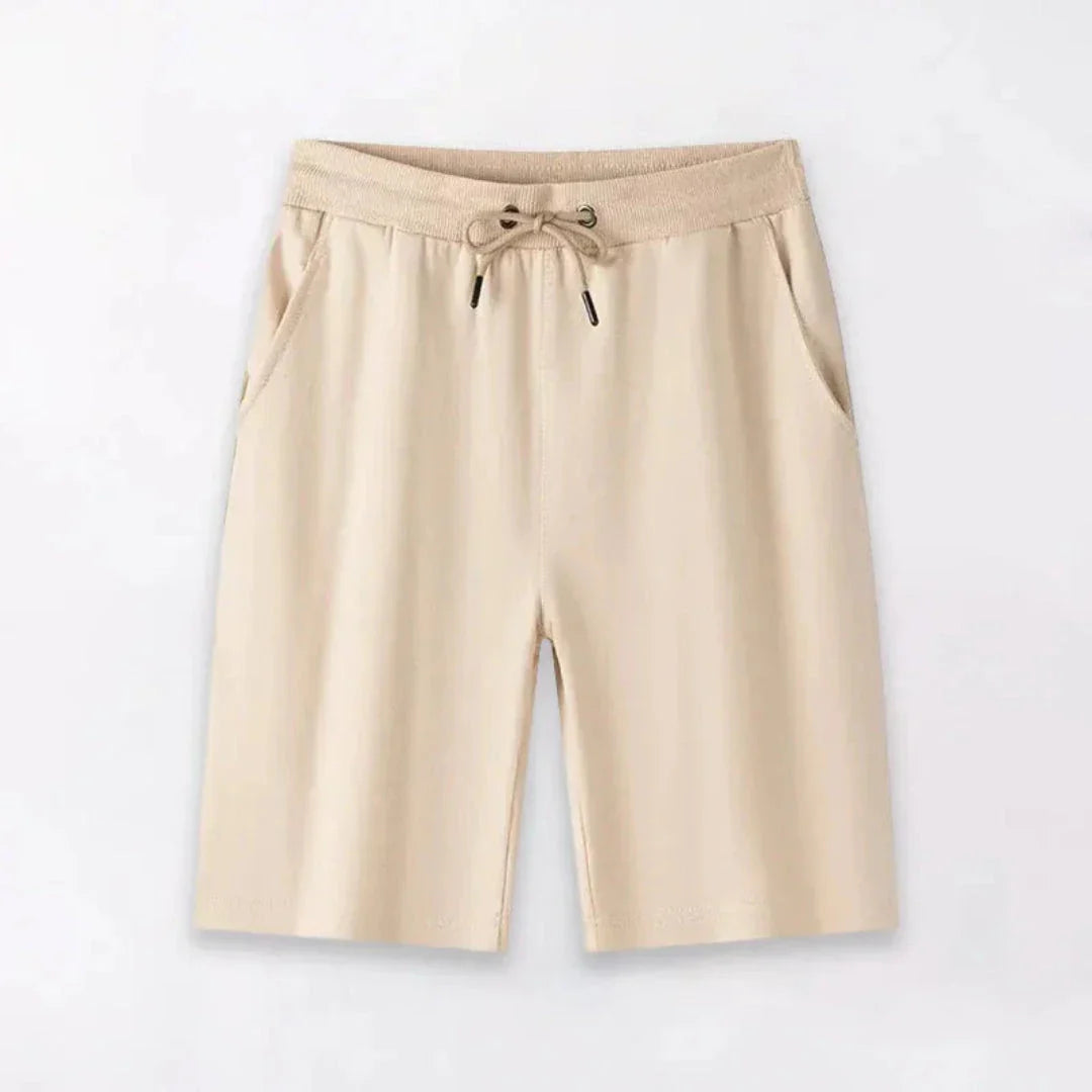 Fred Lightweight Drawstring Shorts by TrendAura Men Breathable Cotton Casual Summer Apparel Relaxed Fit