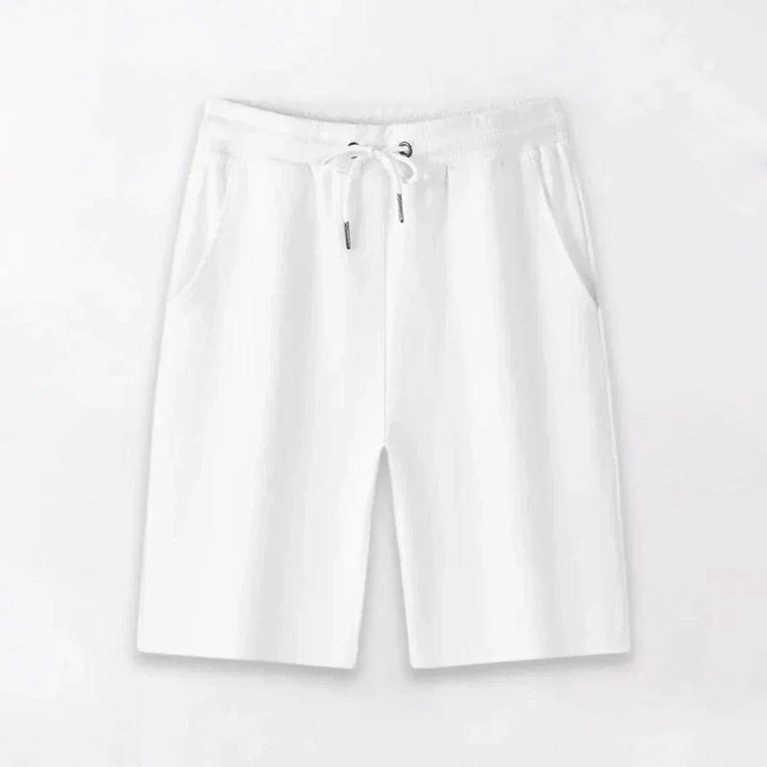 Fred Lightweight Drawstring Shorts by TrendAura Men Breathable Cotton Casual Summer Apparel Relaxed Fit