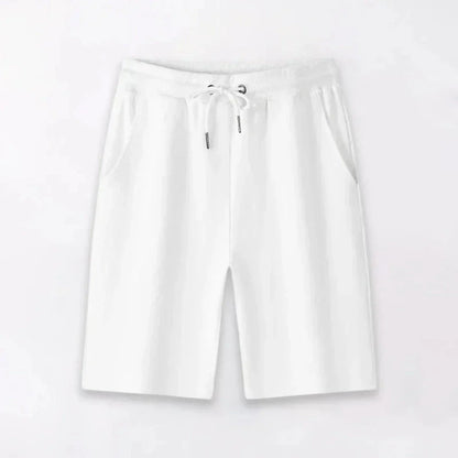 Fred Lightweight Drawstring Shorts by TrendAura Men Breathable Cotton Casual Summer Apparel Relaxed Fit