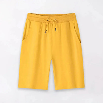 Fred Lightweight Drawstring Shorts by TrendAura Men Breathable Cotton Casual Summer Apparel Relaxed Fit